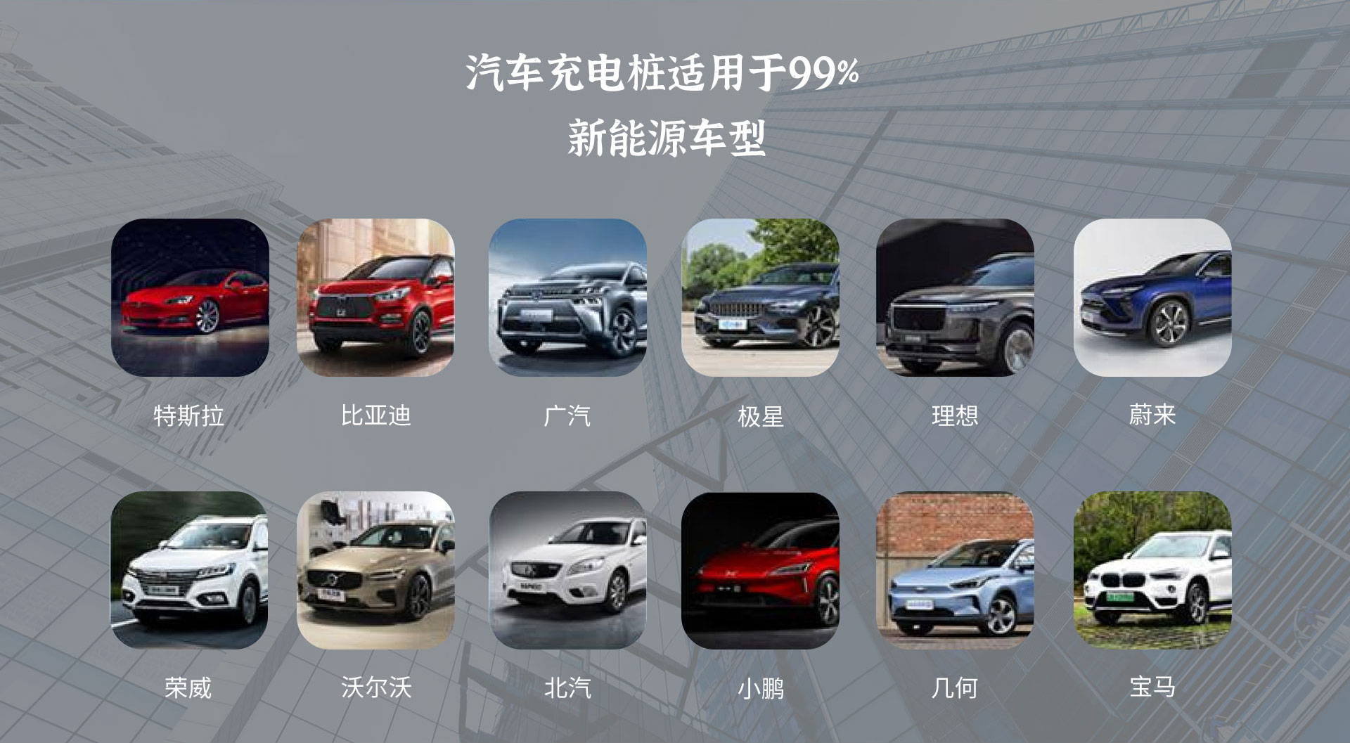 汽車(chē)充電樁適用于99%新能源車(chē)型